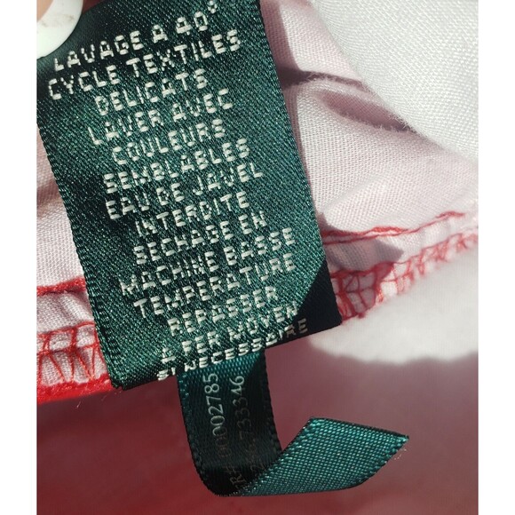 Lauren Ralph Lauren Pants 8 Womens Stretchy Red Slacks Office Preppy Holidays - Picture 6 of 16